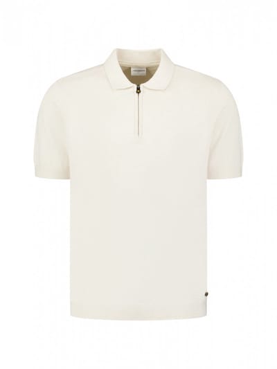 No Excess Pullover short sleeve polo zip mela kit melange
