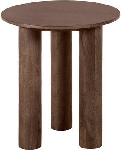 Lewis & Loft Bijzettafel Lian - FSC® Mangohout - Rond ⌀40 cm - Bruin