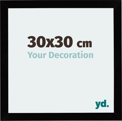 Your Decoration - Fotolijst 30x30 cm - MDF - Zwart Hoogglans - Mura