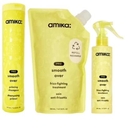 Amika - Pro Smooth Over Starterset – Professionele Anti-Frizz Behandeling - Shampoo