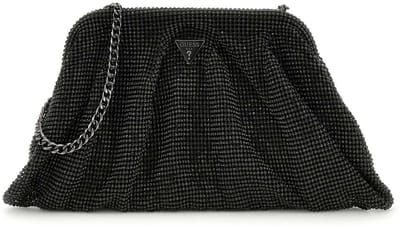 GUESS koppeling schoudertas Zalina Frame Clutch Black zwart
