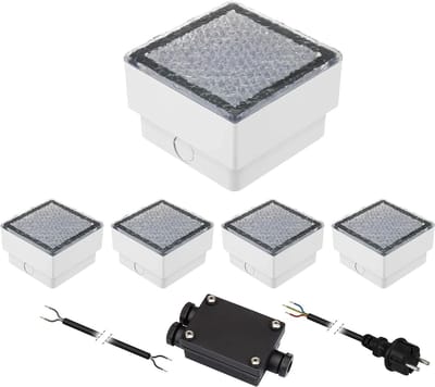 LED Stoeptegels - Grondlampen Buiten - Terras Verlichting - Beloopbaar tot 500kg - 10x10cm - Warm Wit