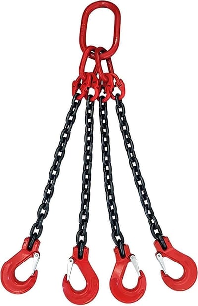 Ketting Slinger - Hijsketting Hefketting - Zware Ladingen Hefen - G80 Mangaanstaal - 5 Ton Capaciteit - Zwart