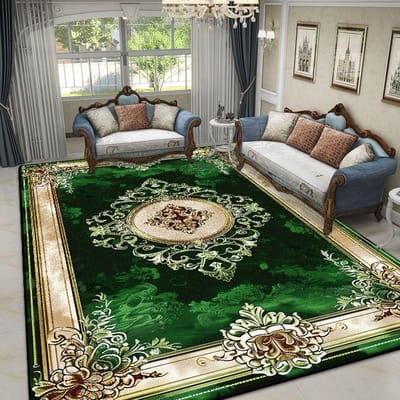 Tapis Rétro de Luxe pour Salon Décoration Européenne Maison Tapis Grande Surface 200x300 Chambre Salon Tapis Tapis de Sol Lavables 160*230cm