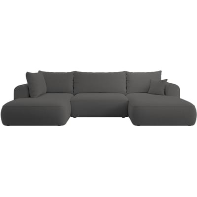 U-bank Philipa links bouclé met slaapfunctie | Selsey Design