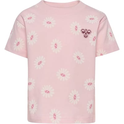 Hummel kinderbody met korte mouwen Hmlmini Loose Flower T-shirt S/S 232480
