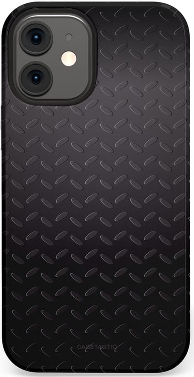 Casetastic Hoesje Geschikt voor Apple iPhone 12 Mini - Stijlvolle Beschermende Duo-layer Case - Geometaal