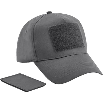 Beechfield Unisex Volwassen Verwijderbare Flard Honkbalpet (Grafietgrijs)