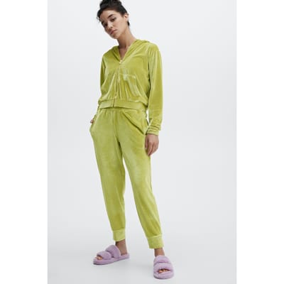 Fabletics Luxe Velour Jogger Golden Leaf Maat: XS REG | Joggingbroeken Outlet | Dames | Groen