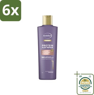 Andrélon – Shampoo – Pro Care Protein Plex Repair – 250 ml - Voordeelverpakking - 6 stuks - Proteïne shampoo - Haar herstel