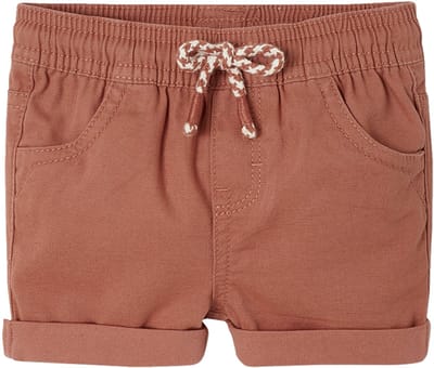 Vertbaudet Gekeperde short met elastische tailleband babyjongen