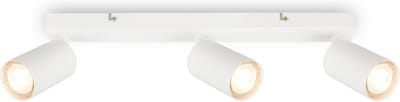BRILONER Tib - Plafondspots met 3 lichtpunten - spotjes met GU10 fitting - draaibar - kantelbaar - opbouwspots - 44 cm