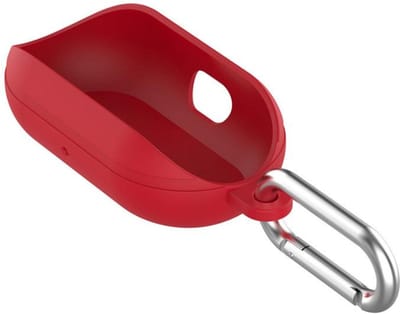 KELERINO. Hoesje geschikt voor Samsung Galaxy Buds - Half Open - Rood