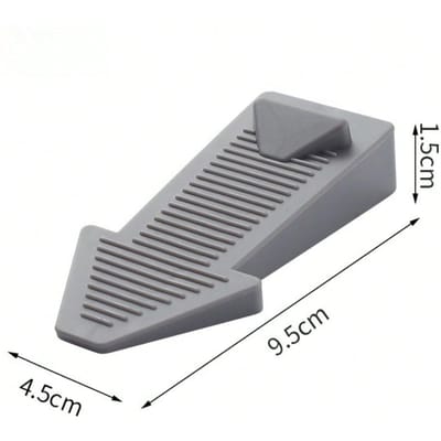 1 pièce Butée de porte robuste adaptée pour tapis et sol - Coin de porte antidérapant empilable pour espaces de porte, Butées de porte en plastique 1pcs