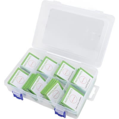 49 stuks Waterdichte Horloge O-ring Pakking Reparatiegereedschap Vervangingsset Horlogepakkingen Set voor Onderhoud Rood white