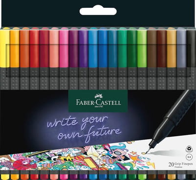 Grip Finepen 0.4 mm - Fineliner Set van 20 stuks