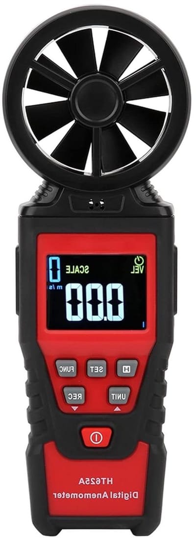 Mini Anemometer - Windmeter LCD - Buitenomgeving Meten - Hoge Nauwkeurigheid - Compact Ontwerp - Zwart