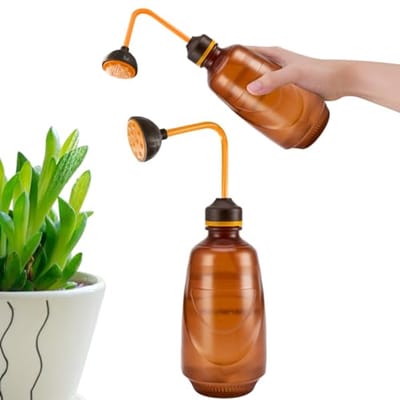Handspoeier voor planten - 450 ml - bruin - geschikt voor delicate bloemen en stekken