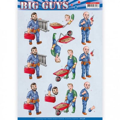 Repairs - Big Guys 3D-Knipvel Yvonne Creations 1 stuks