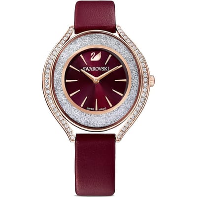 Swarovski 5558637 Crystalline Bourgondisch Rood Dameshorloge 35.5 gray