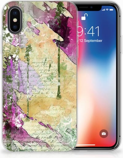 Hoesje maken Apple iPhone X | Xs Letter Painting