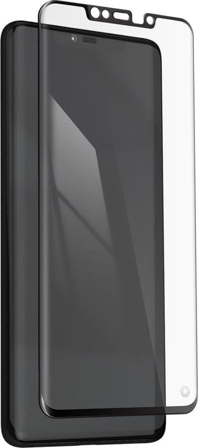Force Case, Screenprotector geschikt voor Huawei Mate 20 Pro - Oleophobic 3D, Transparant zwart