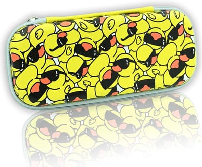 Pencil Case - Pen Bag Pouch - School Office Supplies - Large Capacity - 24 x 10 cm - Duck Print