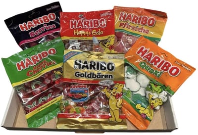 HARIBO Fanpakket - No1 - 6 verschillende soorten HARIBO - Toppers 6 x 175 gram