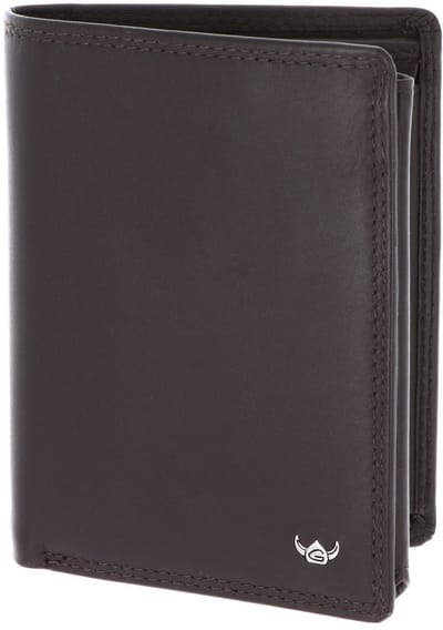 Golden Head Leren portemonnee Polo RFID Protect Kombischeintasche mit Riegel 1458 Dunkelbraun donkerbruin