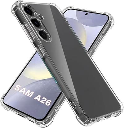 Shockproof Flexibele achterkant Silicone hoesje transparant Geschikt voor: Samsung Galaxy A26 / A17 (5G)