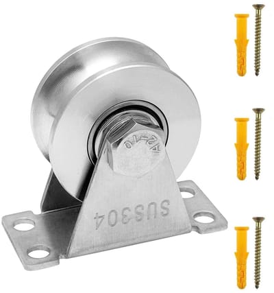 Dailygoody - U-type katrol - Stalen katrolblokken - Hoogwaardige kwaliteit - Voor fitness en buitenwerk - Dempende lagers - Geschikt voor diverse touw