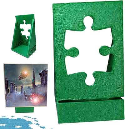Puzzel Box Stand - Dekselhouder Puzzeldoos - Puzzels Presenteren - Verbeterde Organisatie - 19 x 85 x 19 cm - Groen