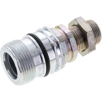 Stalen DN 12.5 Hydraulische Koppeling Snelkoppeling 15 mm L Knelring Schotkoppeling ISO 14541/8434-1 D M36 x 2