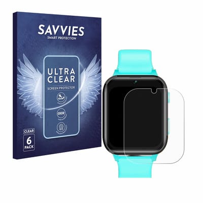 Savvies - Screenprotector voor Clleylise Kids Smartwatch 1.7" - Folie Beschermfolie transparant 6 Stuks