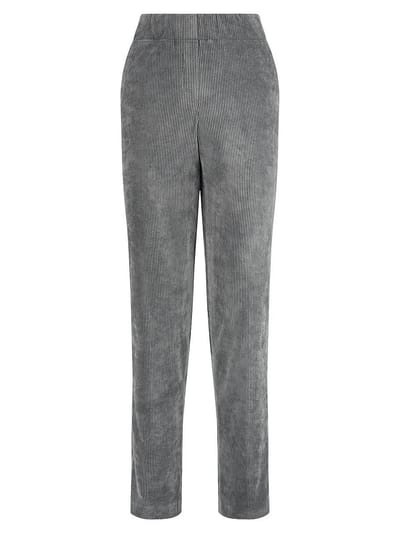 Straight Fit-cordbroek steekzakken Van DAY.LIKE grijs