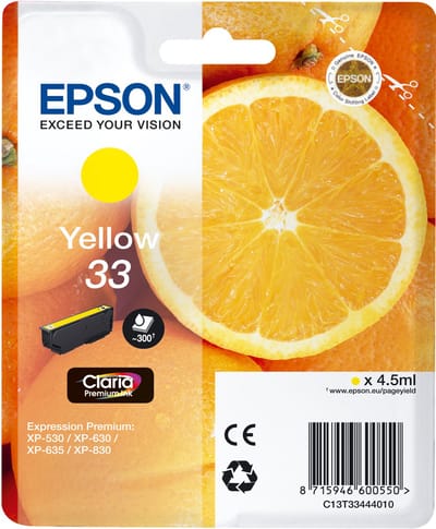 EPSON Cartouche Oranges Ink Claria Premium Yellow