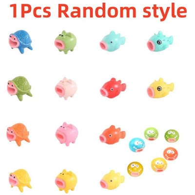 Jouets d'Évent pour Petits Animaux Drôles Tirant la Langue, Poupée de Dessin Animé à Pincer, Mini Jouets Décompression, Décoration de Bureau beige