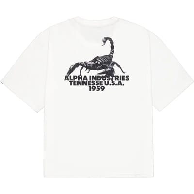 T-shirt met print op de rug Alpha Industries US Scorpion