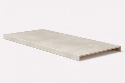 Maestro Dubbele Traptrede PVC Moon Grey – 1500x550x56 mm | Traprenovatie