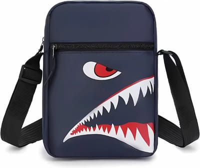 S4D® - Schoudertas - Schoudertassen Voor Heren - Crossbody Bag Heren - Schoudertas Mannen - SharkBag Blauw - Compact