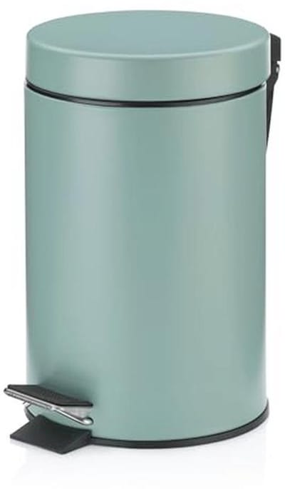 Pedaalemmer 3L - Stijlvolle Vuilnisbak voor Badkamer of Keuken - Jadegroen