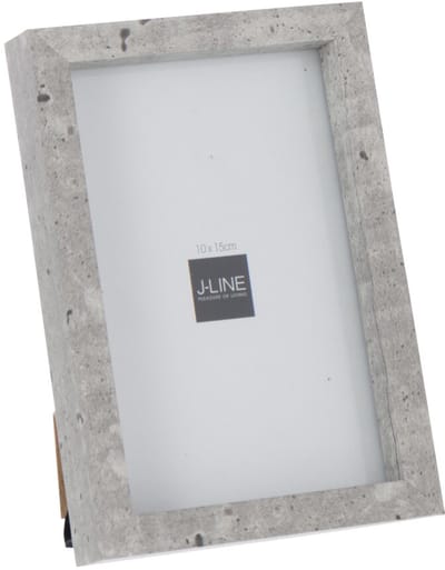 J-Line fotolijst Rechthoek - hout - lichtgrijs - 10 x 15 cm
