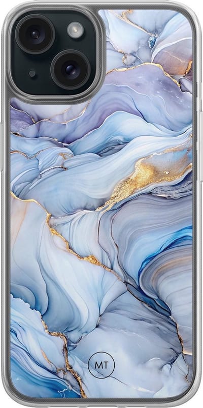 Hybride hoesje geschikt voor iPhone 13 - Lavender dream - Extra bescherming - Luxe beschermhoes - TPU case - Transparant, Paars - Mooie Telefoonhoesjes