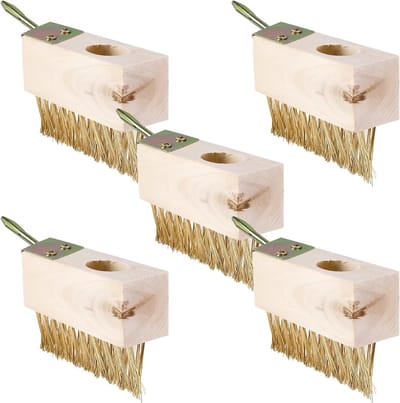 Set van 5 onkruidvoegenborstels voor effectieve reiniging van voegen, stalen borstels voor onkruid en mos, ideaal voor smalle en brede voegen