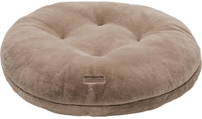 Animal Boulevard CHAMPS-ELYSEES Puff Kussen – Donut - Hondenmand – Kattenmand – Super Zacht Imitatiebont – Afneembare & Wasbare Hoes – Kleur: Mokka – Maat S: ⌀58x16 cm