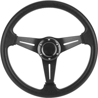 Racing Stuurwiel 350mm voor Driften - Plat Onderste Stuurwiel Vervanging voor Auto's, Geschikt voor Motorsport en Tuning