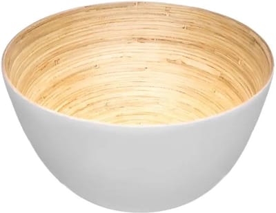 Secret de Gourmet - Slakom - serveer schaaltjes - bamboe wit - D17 cm - keuken