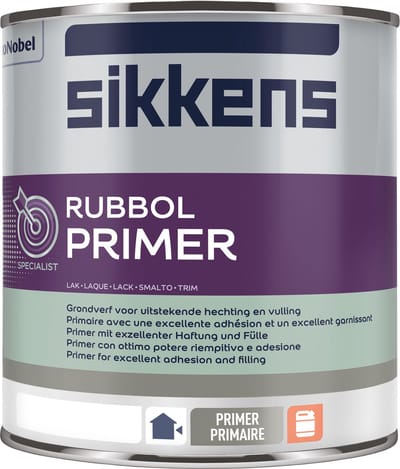 Sikkens Rubbol Primer Wit - 1 liter op kleur- Grondverf - Dekkend - Buiten - Mat -
