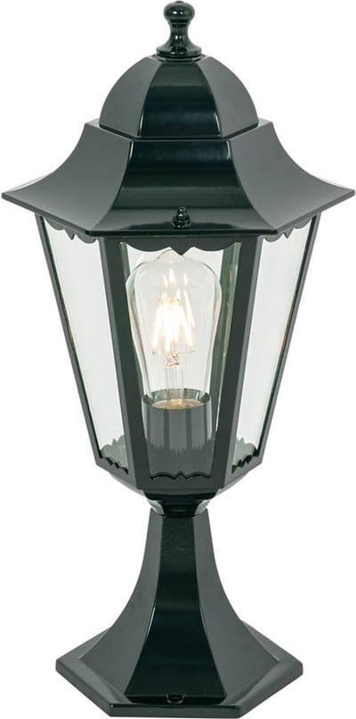 QAZQA p45 - Klassieke Staande Buitenlamp | Staande Lamp voor buiten - 1 lichts - H 48 cm - Groen - Buitenverlichting