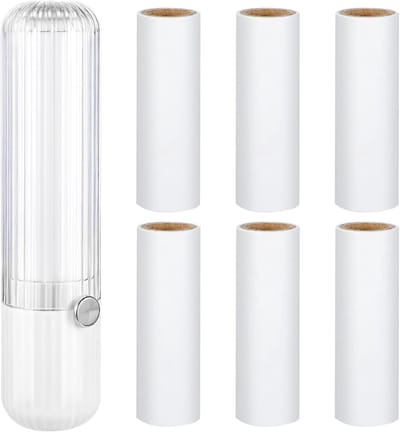 Pluisroller Set - Kledingborstel - Kleding Reinigen - Extra Kleefkracht - 7 Rollen - Wit